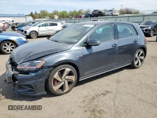2019 Volkswagen GTI S z VIN 3VW5T7AU4KM009725, wystawiony jako Copart lot #53917915 z przebiegiem 43 961 mil mil oraz Szkoda całkowita • Salvage title. Historia ofert i sprzedaży dostępna na DreamBid. Obrazek 1.