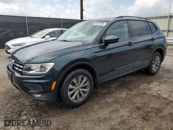 2018 Volkswagen Tiguan S with VIN 3VV0B7AX2JM017137, listed as a Copart auction lot 54618705 with 69,026 mi miles and Clean Title. Bid and sale history available at DreamBid. Image 1.