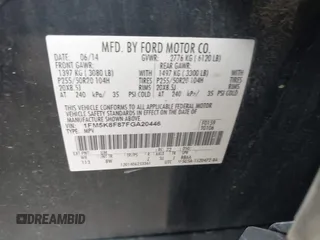2015 Ford Explorer Limited z VIN 1FM5K8F87FGA20446, wystawiony jako IAAI lot #42086840 z przebiegiem 193 443 mil mil oraz . Historia ofert i sprzedaży dostępna na DreamBid. Obrazek 9.