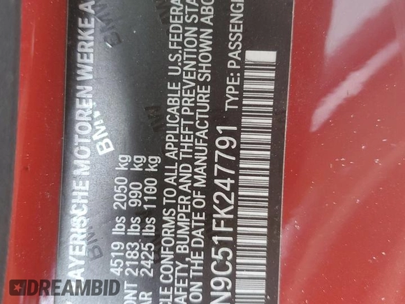 2015 BMW 4 Series 428i xDrive z VIN WBA3N9C51FK247791, wystawiony jako Copart lot #85983024 z przebiegiem 97 919 mil mil oraz Szkoda całkowita • Salvage title. Historia ofert i sprzedaży dostępna na DreamBid. Obrazek 15.