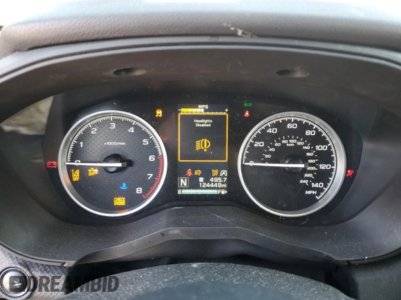 2019 Subaru Forester Limited with VIN JF2SKAUC0KH553394, listed as a Copart auction lot 50436425 with 124,449 mi miles and Salvage Title. Bid and sale history available at carsss.com. Image 9.