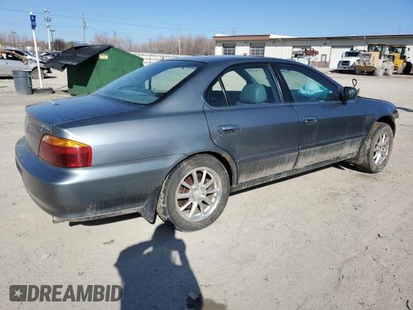 1999 Acura TL with VIN 19UUA5647XA006826, listed as a Copart auction lot 48509805 with 179,102 mi miles and Salvage Title. Bid and sale history available at carsss.com. Image 3.