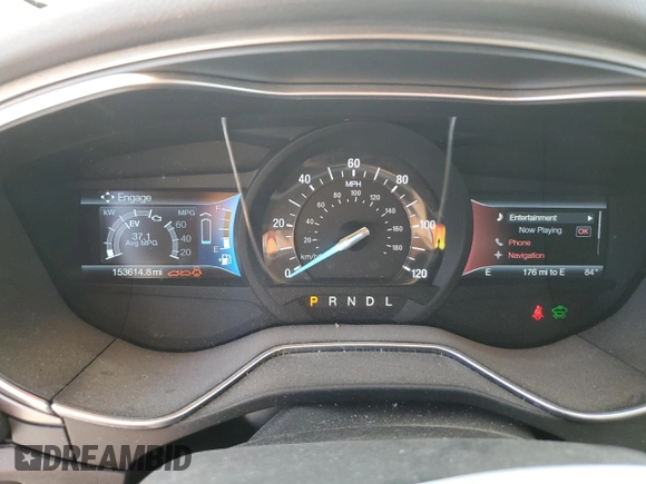 2015 Ford Fusion SE Hybrid with VIN 3FA6P0LU1FR136933, listed as a Copart auction lot 61915914 with 153,614 mi miles and Salvage Title. Bid and sale history available at carsss.com. Image 9.