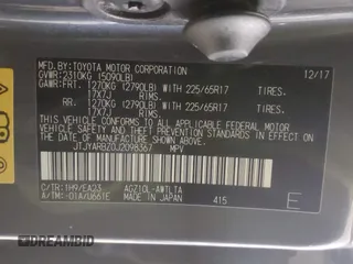 2018 Lexus NX 300 with VIN JTJYARBZ0J2098367, listed as a IAAI auction lot 41935623 with 95,345 mi miles and . Bid and sale history available at DreamBid. Image 9.