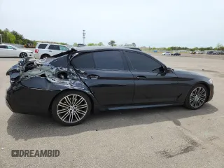 2019 BMW 5 Series 540i xDrive with VIN WBAJE7C53KWD55234, listed as a Copart auction lot 57797475 with 81,844 mi miles and Salvage title. Bid and sale history available at DreamBid. Image 3.