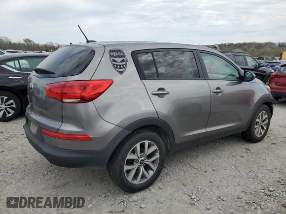 2016 Kia Sportage LX with VIN KNDPB3ACXG7805749, listed as a Copart auction lot 52349265 with 131,640 mi miles and Clean Title. Bid and sale history available at carsss.com. Image 3.
