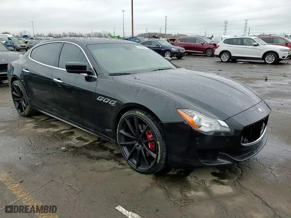 2015 Maserati Quattroporte S Q4 with VIN ZAM56RRA4F1148574, listed as a Copart auction lot 81954684 with 86,705 mi miles and Salvage Title. Bid and sale history available at carsss.com. Image 10.