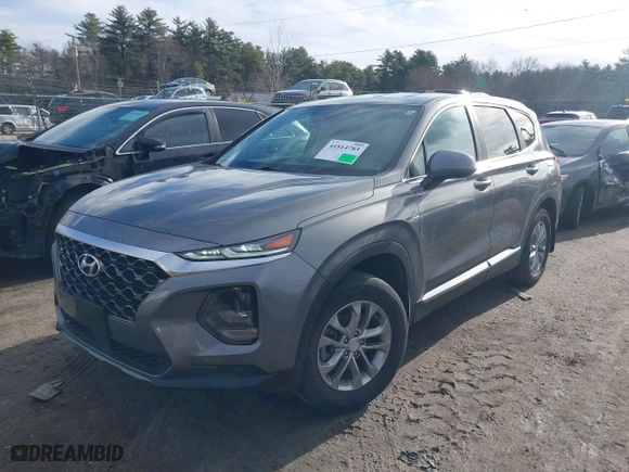 2020 Hyundai Santa Fe SE with VIN 5NMS2CAD1LH139886, listed as a IAAI auction lot 41814783 with 33,754 mi miles. Bid and sale history available at carsss.com. Image 2.