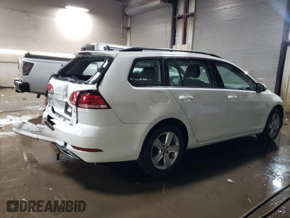 2018 Volkswagen Golf SportWagen S with VIN 3VWD17AU4JM761649, listed as a Copart auction lot 46171765 with 38,628 mi miles and Salvage Title. Bid and sale history available at carsss.com. Image 3.