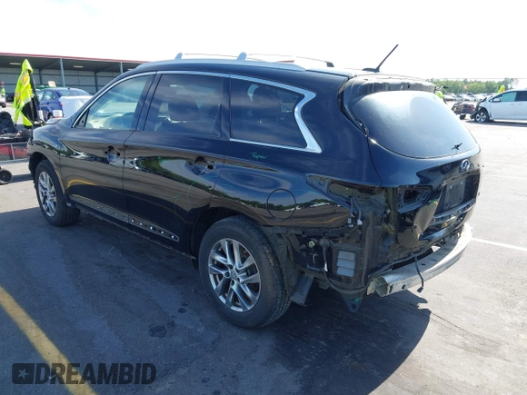 2015 Infiniti QX60 with VIN 5N1AL0MM7FC543874, listed as a IAAI auction lot 42010792 with 163,250 mi miles and . Bid and sale history available at DreamBid. Image 3.