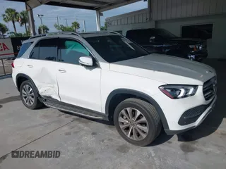 2020 Mercedes-Benz GLE 350 with VIN 4JGFB4JB9LA231579, listed as a IAAI auction lot 42384245 with 56,255 mi miles and . Bid and sale history available at DreamBid. Image 1.