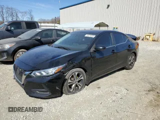 2020 Nissan Sentra SV z VIN 3N1AB8CV7LY231382, wystawiony jako Copart lot #46575055 z przebiegiem 58 102 mil mil oraz Szkoda całkowita • Salvage title. Historia ofert i sprzedaży dostępna na DreamBid. Obrazek 1.
