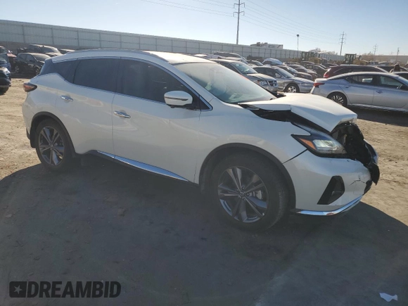 2021 Nissan Murano Platinum z VIN 5N1AZ2DS3MC147348, wystawiony jako Copart lot #82631594 z przebiegiem Nie podano mil oraz Szkoda całkowita • Salvage title. Historia ofert i sprzedaży dostępna na DreamBid. Obrazek 4.