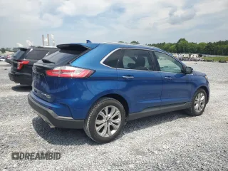 2020 Ford Edge Titanium with VIN 2FMPK3K98LBA72536, listed as a Copart auction lot 59849415 with 109,478 mi miles and Salvage title. Bid and sale history available at DreamBid. Image 3.