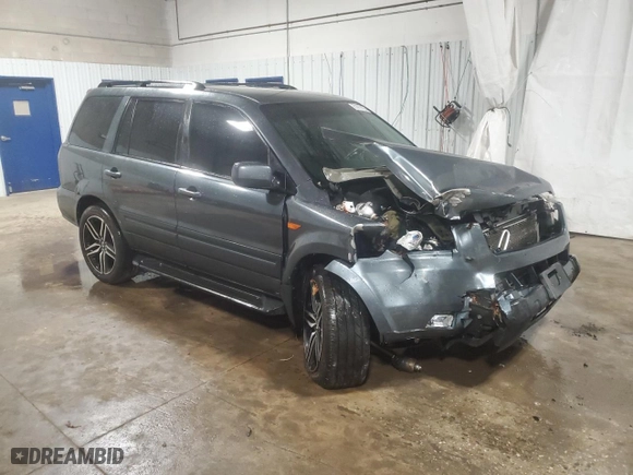 2006 Honda Pilot EX with VIN 2HKYF18466H564035, listed as a Copart auction lot 51413125 with 0 mi miles and Salvage Title. Bid and sale history available at carsss.com. Image 4.