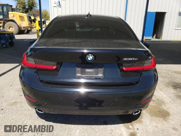 2021 BMW 3 Series 330e with VIN 3MW5P7J09M8B74912, listed as a Copart auction lot 50391615 with 0 mi miles and Salvage Title. Bid and sale history available at carsss.com. Image 6.