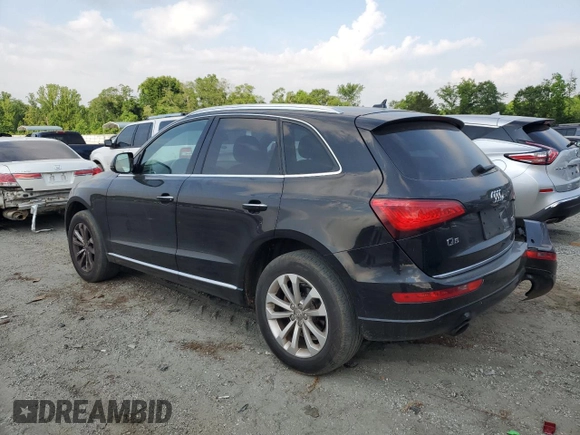 2015 Audi Q5 Premium Plus with VIN WA1LFAFP4FA082124, listed as a Copart auction lot 56188245 with 140,464 mi miles and Salvage title. Bid and sale history available at DreamBid. Image 2.