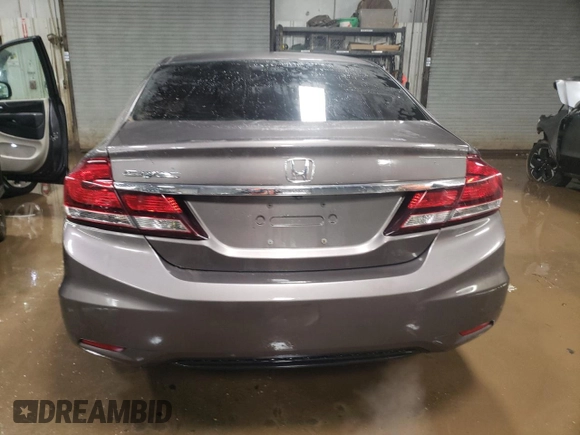 2015 Honda Civic EX with VIN 19XFB2F88FE037665, listed as a Copart auction lot 88046595 with 122,049 mi miles and Salvage Title. Bid and sale history available at carsss.com. Image 6.