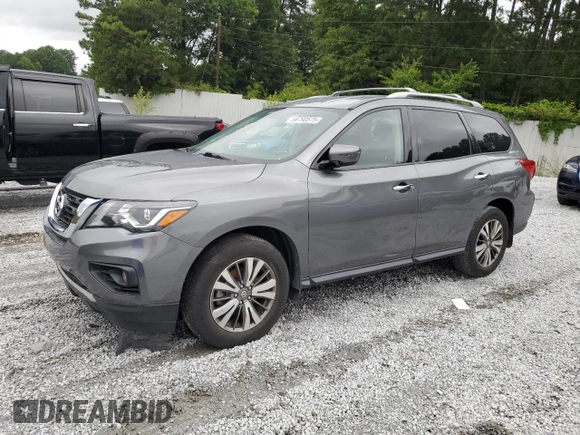 2019 Nissan Pathfinder SV with VIN 5N1DR2MM4KC641519, listed as a Copart auction lot 58790575 with 144,606 mi miles and Clean title. Bid and sale history available at DreamBid. Image 1.