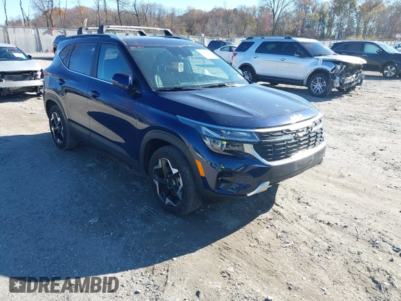 2024 Kia Seltos EX with VIN KNDERCAAXR7506489, listed as a IAAI auction lot 40798471 with 16,998 mi miles and . Bid and sale history available at DreamBid. Image 1.