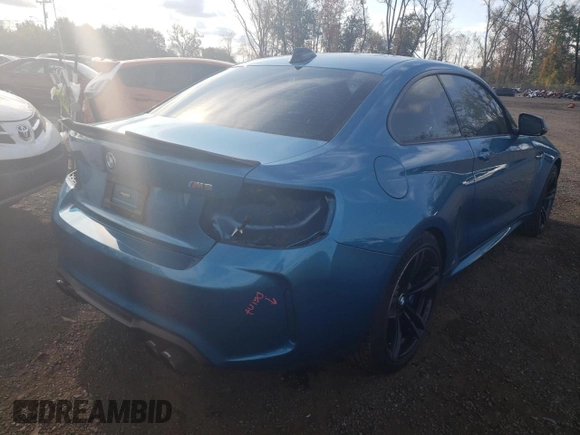 2017 BMW M2 with VIN WBS1H9C53HV786473, listed as a Copart auction lot 70748983 with 54,242 mi miles. Bid and sale history available at carsss.com. Image 3.