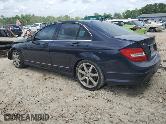 2014 Mercedes-Benz C 250 Sport with VIN WDDGF4HB7EG254898, listed as a Copart auction lot 53920835 with 142,607 mi miles and Salvage Title. Bid and sale history available at DreamBid. Image 2.