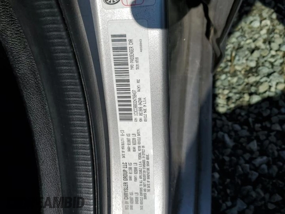 2013 Chrysler 200 Touring z VIN 1C3CCBBB3DN768437, wystawiony jako Copart lot #55159375 z przebiegiem 117 502 mil mil oraz Szkoda całkowita • Salvage title. Historia ofert i sprzedaży dostępna na DreamBid. Obrazek 13.