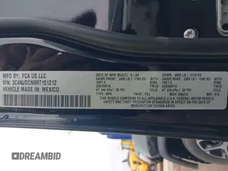 2024 Jeep Compass Limited with VIN 3C4NJDCN9RT151212, listed as a IAAI auction lot 42424870 with 19,032 mi miles and . Bid and sale history available at DreamBid. Image 9.