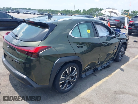 2020 Lexus UX 250h with VIN JTHX9JBH8L2033882, listed as a IAAI auction lot 42562160 with 62,848 mi miles and . Bid and sale history available at DreamBid. Image 4.