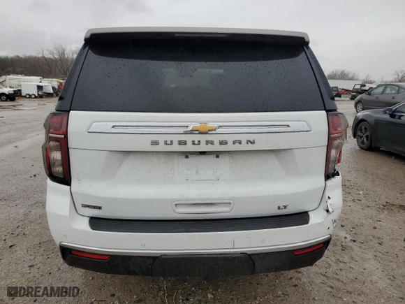 2021 Chevrolet Suburban LT with VIN 1GNSCCKD2MR261365, listed as a Copart auction lot 47883225 with 89,128 mi miles and Salvage Title. Bid and sale history available at carsss.com. Image 6.