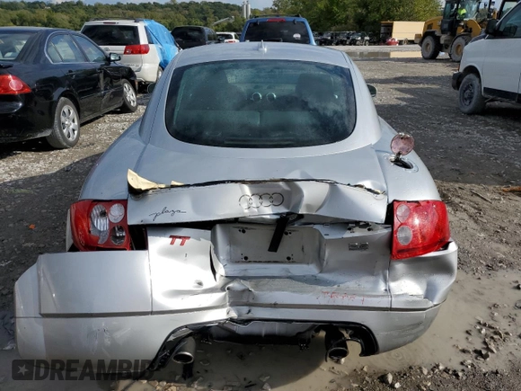 2005 Audi TT with VIN TRUWF28N051005680, listed as a Copart auction lot 72948404 with 158,370 mi miles and Salvage Title. Bid and sale history available at carsss.com. Image 6.