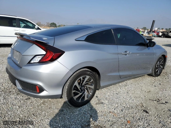 2018 Honda Civic Coupe LX-P with VIN 2HGFC4B08JH304407, listed as a Copart auction lot 43776615 with 82,304 mi miles and Salvage Title. Bid and sale history available at carsss.com. Image 3.
