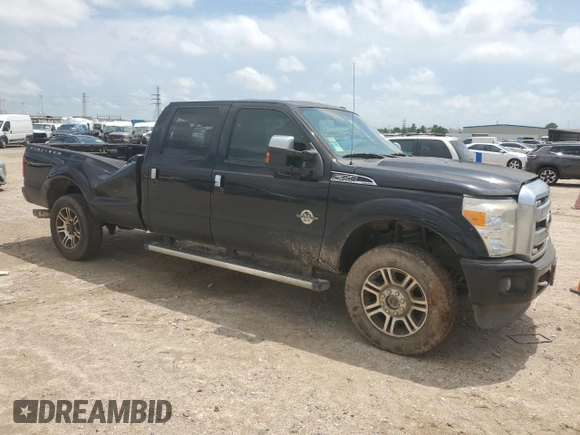2016 Ford F-350 Platinum with VIN 1FT8W3BT9GEA11859, listed as a Copart auction lot 53044965 with 130,841 mi miles and Salvage Title. Bid and sale history available at DreamBid. Image 4.