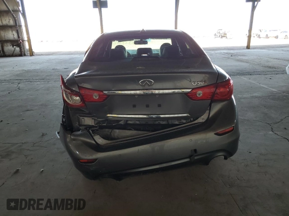 2015 Infiniti Q50 Premium with VIN JN1BV7AP1FM342088, listed as a Copart auction lot 56920195 with 106,585 mi miles and Salvage title. Bid and sale history available at DreamBid. Image 6.