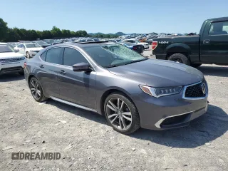 2020 Acura TLX w/Technology Pkg with VIN 19UUB2F49LA005036, listed as a Copart auction lot 56857254 with 24,332 mi miles and Salvage Title. Bid and sale history available at carsss.com. Image 4.