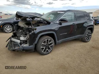 2018 Jeep Compass Limited with VIN 3C4NJDCB5JT104687, listed as a Copart auction lot 54964015 with 85,435 mi miles and Salvage title. Bid and sale history available at DreamBid. Image 1.
