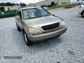 2001 Lexus RX 300 with VIN JTJGF10U410102261, listed as a Copart auction lot 62439124 with 159,012 mi miles and Salvage Title. Bid and sale history available at carsss.com. Image 12.