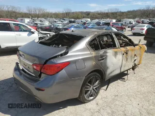 2014 Infiniti Q50 Premium with VIN JN1BV7AR2EM703652, listed as a Copart auction lot 50514995 with 0 mi miles and Non Repairable. Bid and sale history available at carsss.com. Image 3.