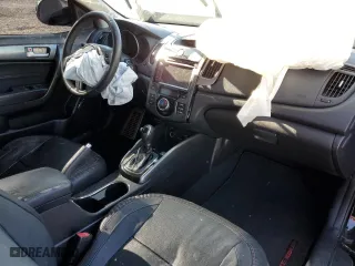 2012 Kia Forte Koup SX with VIN KNAFW6A33C5579283, listed as a Copart auction lot 38293243 with NaN miles and Salvage Title. Bid and sale history available at carsss.com. Image 8.