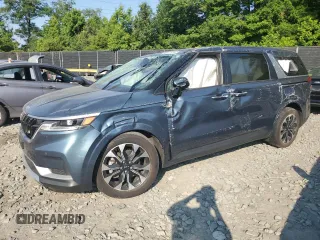 2024 Kia Carnival EX with VIN KNDNC5H34R6327472, listed as a Copart auction lot 58115104 with 17,456 mi miles and Salvage Title. Bid and sale history available at carsss.com. Image 1.