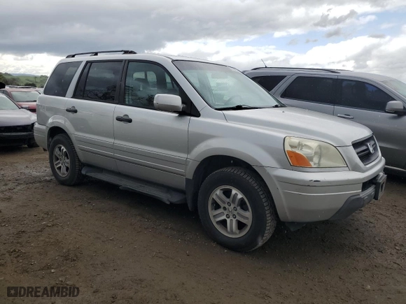 2005 Honda Pilot EX-L with NAVI with VIN 2HKYF18755H570319, listed as a Copart auction lot 51224255 with 222,193 mi miles and Salvage Title. Bid and sale history available at carsss.com. Image 4.