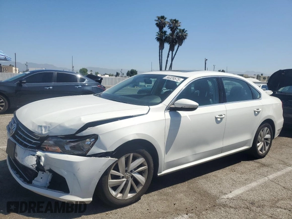 2018 Volkswagen Passat SE with VIN 1VWBA7A38JC030965, listed as a Copart auction lot 56328575 with 72,166 mi miles and Salvage title. Bid and sale history available at DreamBid. Image 1.