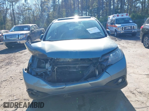 2012 Honda CR-V EX-L with VIN 5J6RM3H71CL025890, listed as a IAAI auction lot 41153369 with 214,439 mi miles. Bid and sale history available at carsss.com. Image 6.
