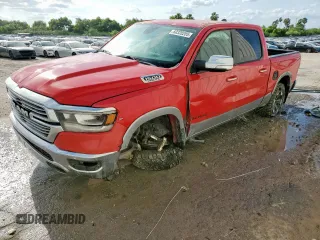 2019 Ram 1500 Laramie z VIN 1C6SRFJT9KN580498, wystawiony jako Copart lot #60328285 z przebiegiem 171 520 mil mil oraz Szkoda całkowita • Salvage title. Historia ofert i sprzedaży dostępna na DreamBid. Obrazek 1.