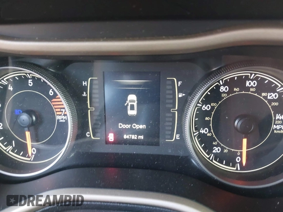 2017 Jeep Cherokee Latitude with VIN 1C4PJLCB1HW641872, listed as a IAAI auction lot 41404099 with 64,782 mi miles and . Bid and sale history available at carsss.com. Image 7.