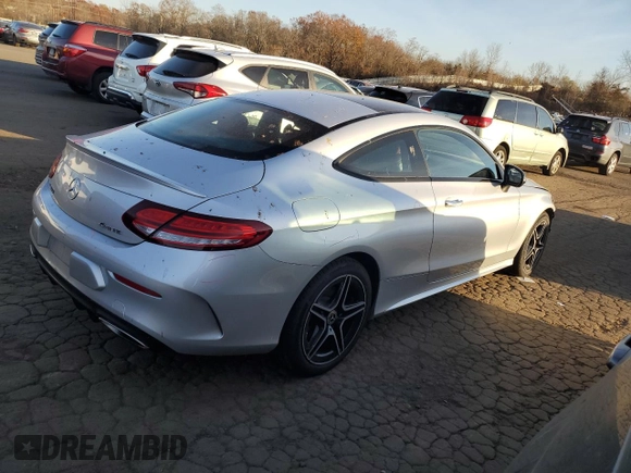 2019 Mercedes-Benz C 300 with VIN WDDWJ8EB9KF832958, listed as a Copart auction lot 74913334 with 55,500 mi miles and Salvage Title. Bid and sale history available at DreamBid. Image 3.