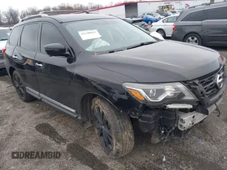 2017 Nissan Pathfinder SL with VIN 5N1DR2MM6HC913805, listed as a IAAI auction lot 41240815 with 119,230 mi miles and . Bid and sale history available at DreamBid. Image 1.