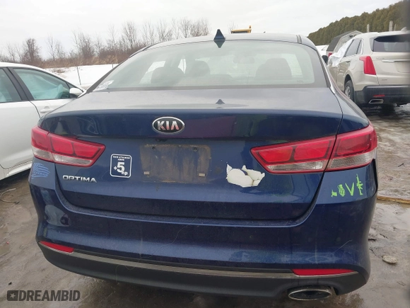 2018 Kia Optima LX with VIN 5XXGT4L37JG272807, listed as a IAAI auction lot 41689762 with 67,059 mi miles. Bid and sale history available at carsss.com. Image 16.