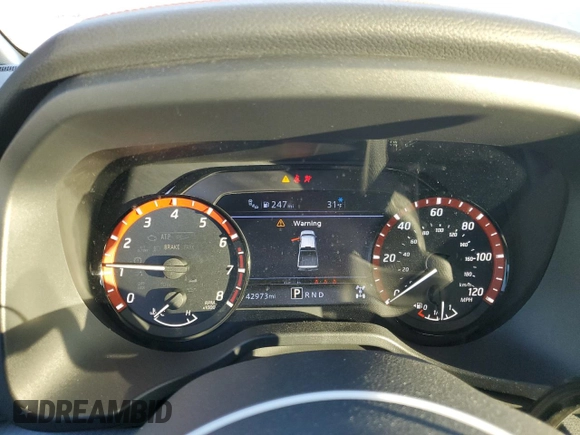 2024 Nissan Titan Pro-4X with VIN 1N6AA1ED7RN106901, listed as a Copart auction lot 43573995 with 42,973 mi miles and Salvage title. Bid and sale history available at DreamBid. Image 9.
