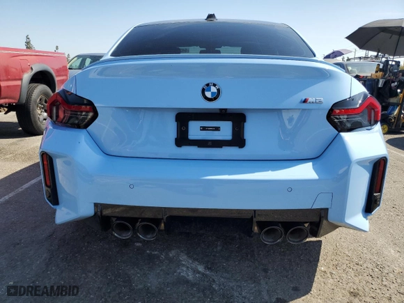 2023 BMW M2 with VIN 3MF13DM08P8D61938, listed as a Copart auction lot 54219205 with 17,311 mi miles and Salvage Title. Bid and sale history available at carsss.com. Image 6.
